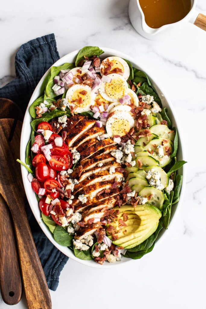 Blackened-chicken-cobb-salad-weeknight-dinner