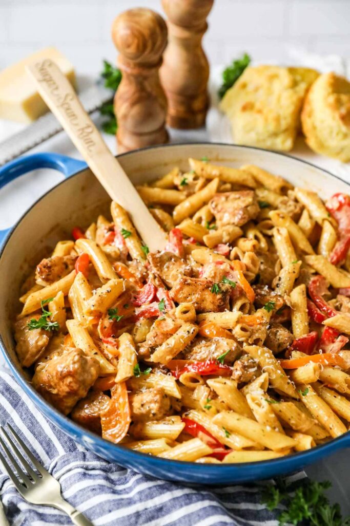 Cajun-chicken-pasta-weeknight-recipe
